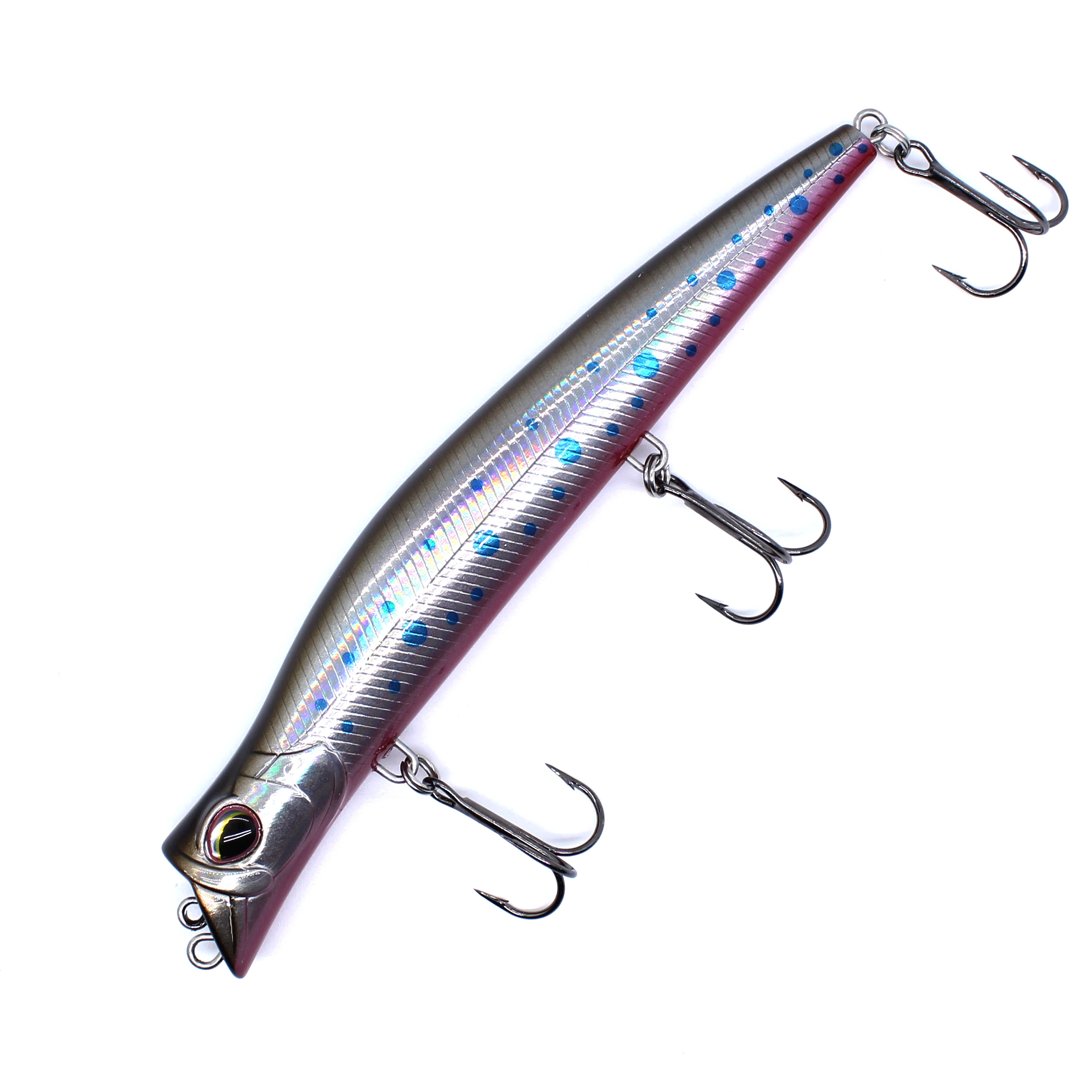 AOCLU Topwater Hybrid 130mm 17,5g Bleistift Stick Harten Köder Wobbler Rassel Zwei Ton VMC Haken 1PC Draht salzwasser Seebarsch Angeln – Detail 23