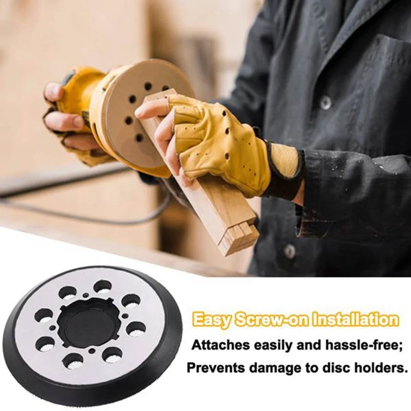 5 Inch 125MM 8-Hole Hook And Loop Sanding Pad Sander Backing Pad For Sanding Disc For Type 1, DWE6421K DWE6423