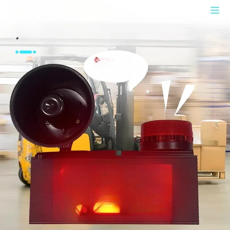Radar forklift overspeed alarm speed limiter speed real-time display safe driving sound and light alarm two-speed setting