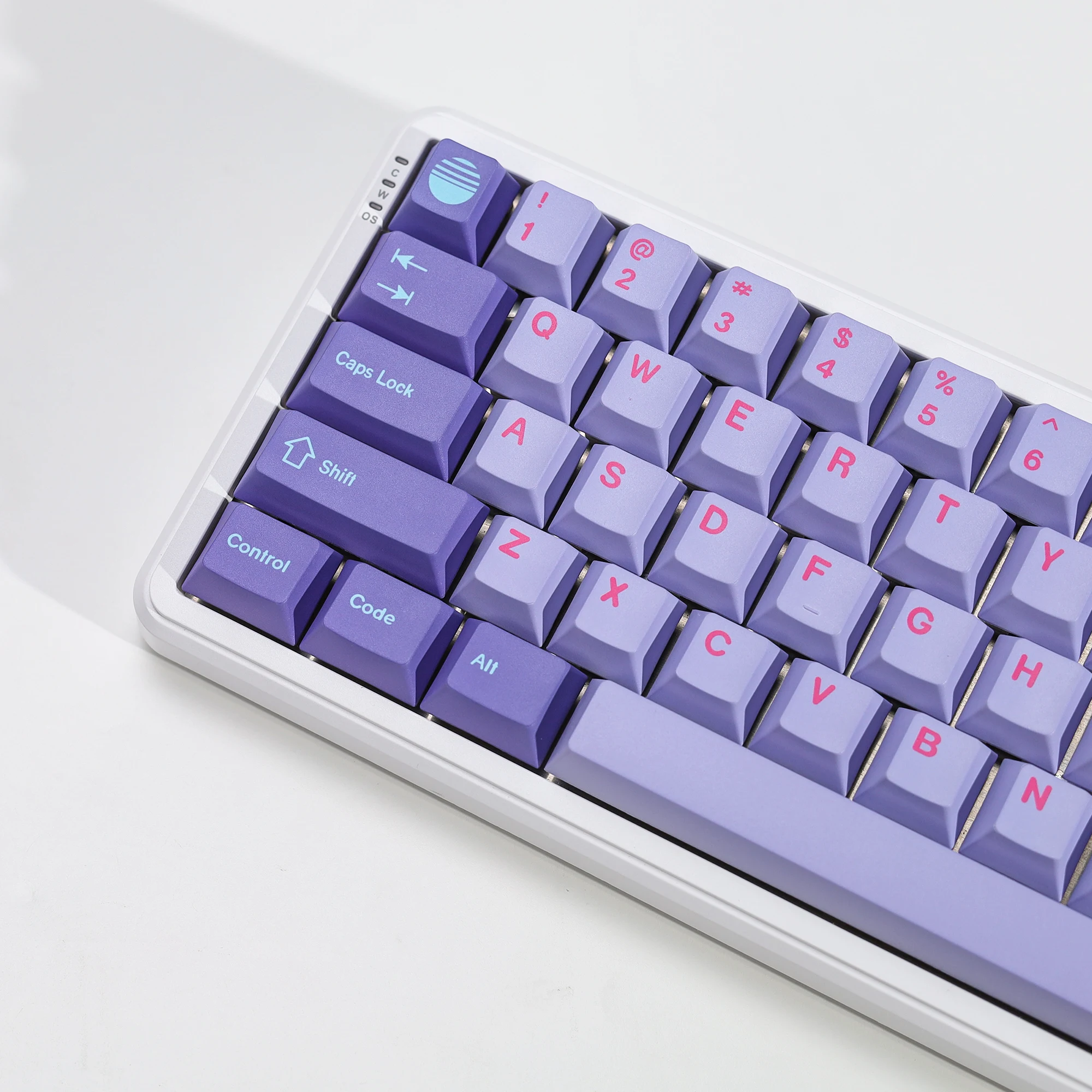 KBDiy GMK Keycaps Retro GMK Vaporwave Cherry Profile PBT Alice Keycap für 75 % magnetische Schalter Gaming Mechanisches Tastatur-Kit – Detail 10