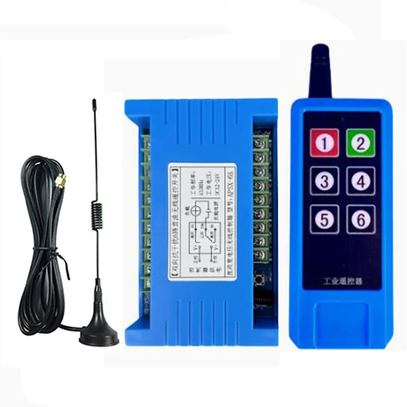 

1000 м DC12V 24V 6CH 433 МГц реле RF двунаправленный беспроводной пульт дистанционного управления переключатель всасывающая антенна для двигателя, ворот, элевато, окна
