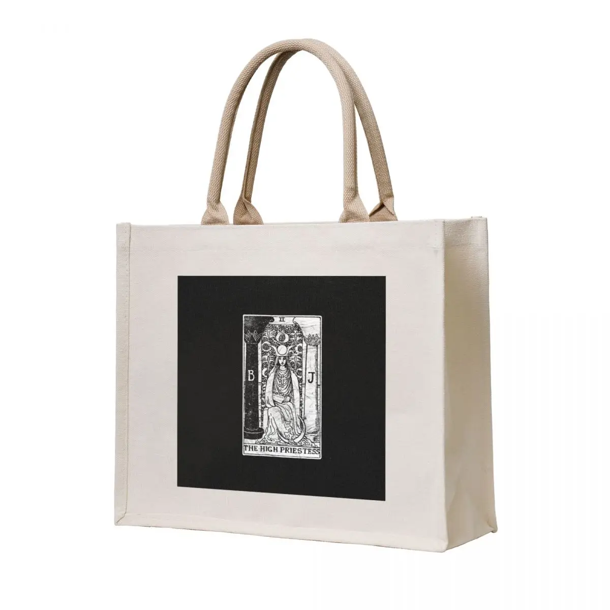 

The High Priestess Tarot Card - Major Arcana - fortune telling - occult Tote Bag cloth bag woman female bag Fabric