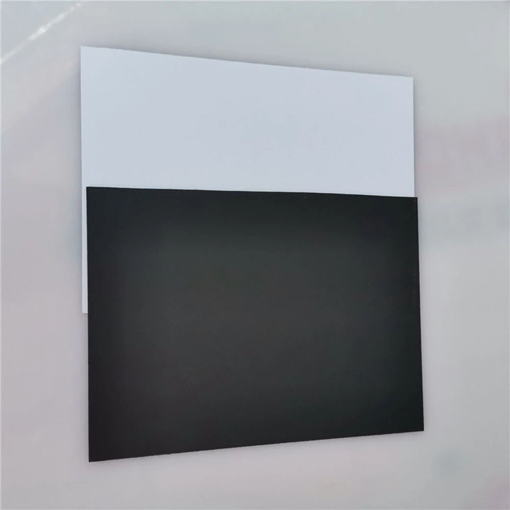 2pcs Black Durable ABS Styrene Plastic Flat Sheet Plate 1mm x 200mm x 300mm for Industrial Components