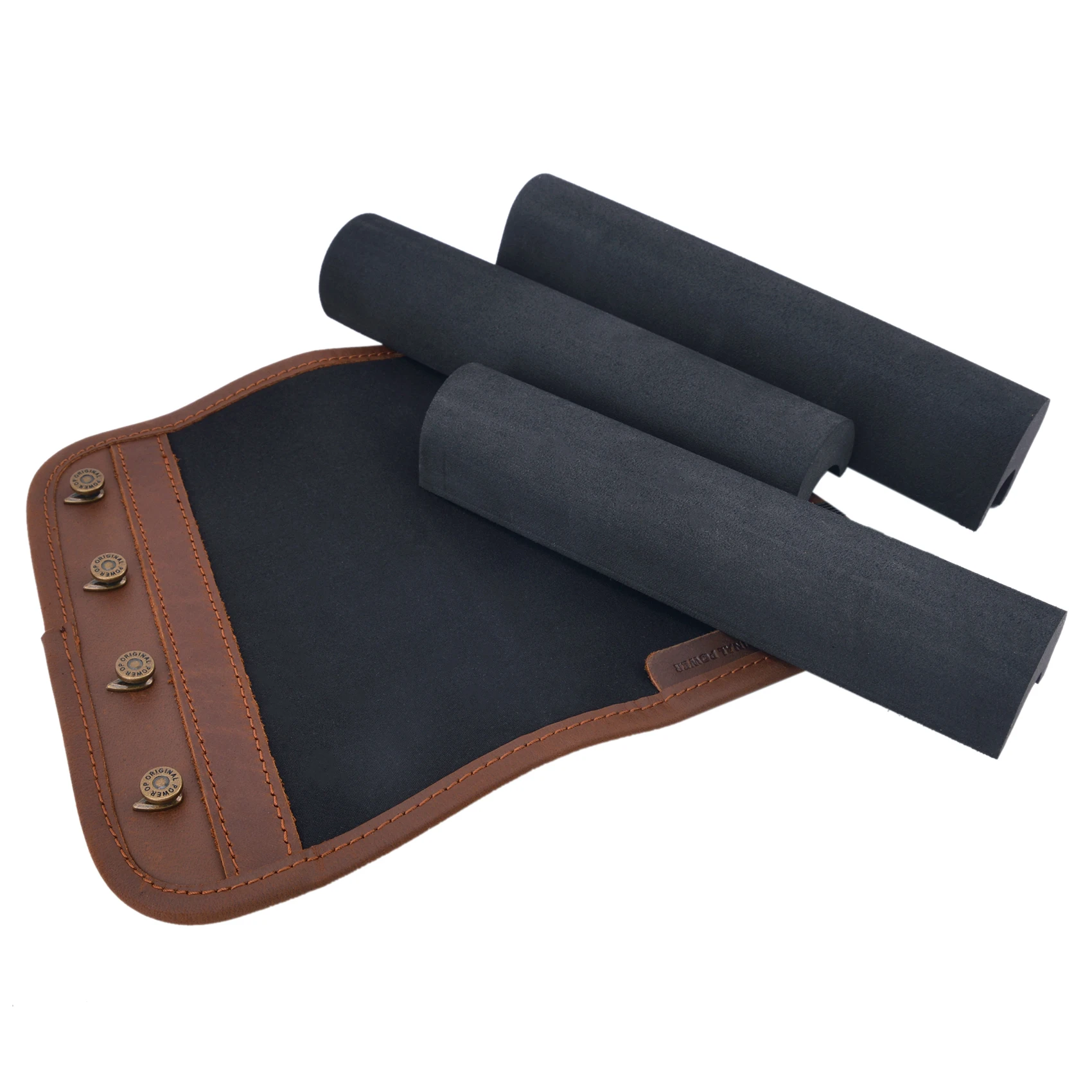 Hunting Rifle Gun Buttstock Leather Shotgun Cheek Rest Shoulder Pad 3pcs Adjustable EVA Foam Gun Accessories for Shooting