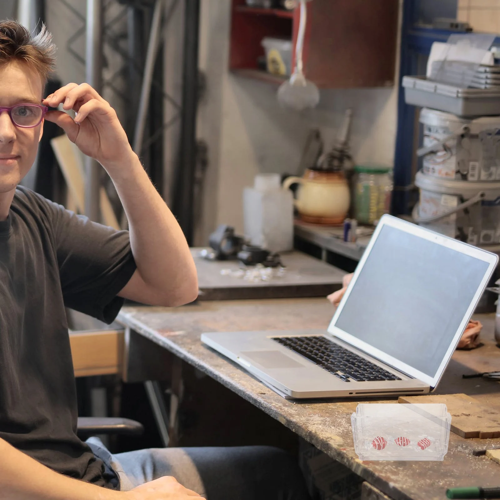 

Tea Bag Storage Box Acrylic High Hardness Multi function Case Open Mouth Sweetener Container Coffee Bar Accessories