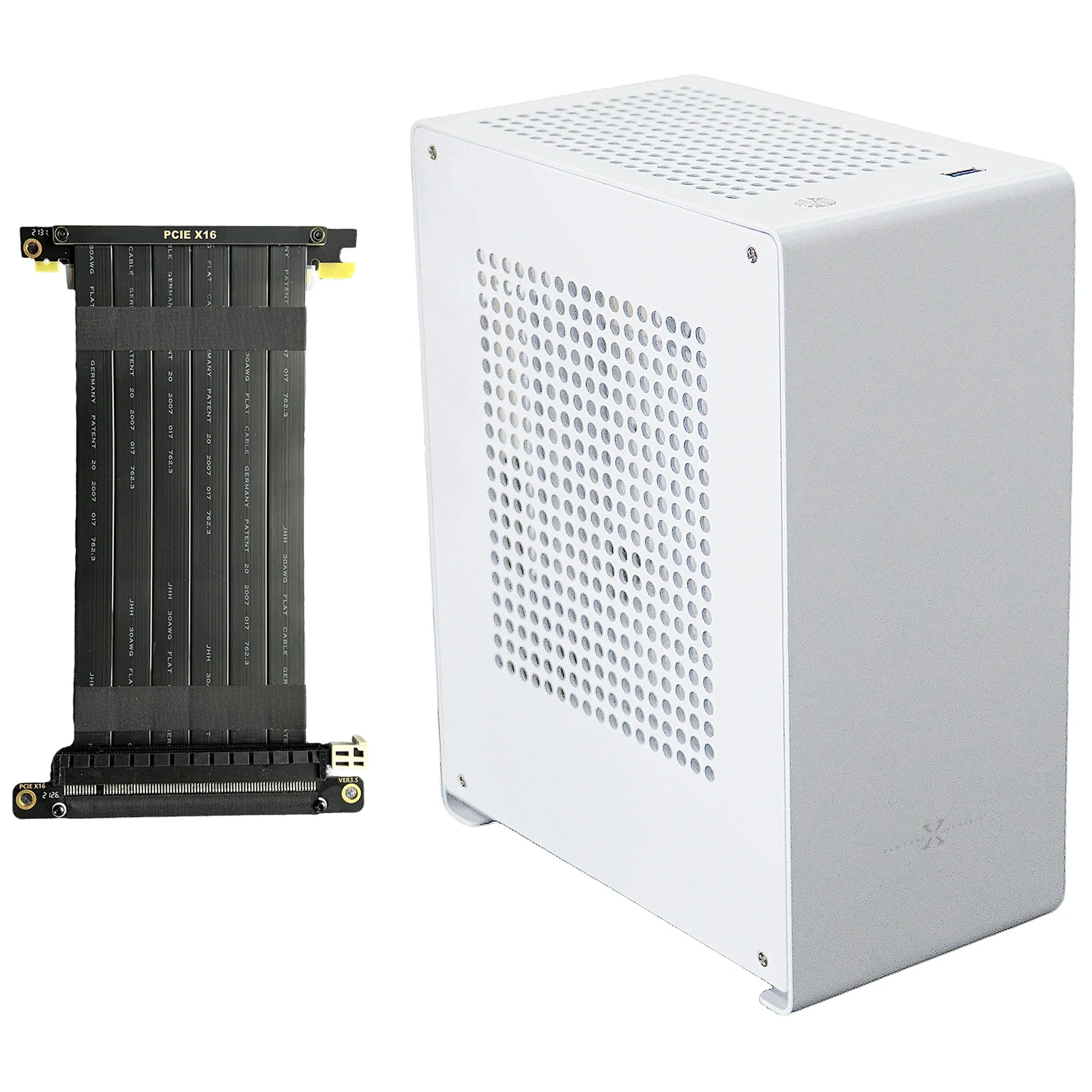 

A1P ZZAW Aluminum Mini ITX Case Small PC Desktop Chassis with A4 Size Bag-Carry 3 Colors for Option with 3.0 PCIE Riser Cable
