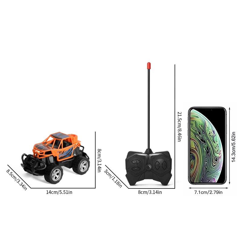 لعبة نموذج سيارة التسلق على الطرق الوعرة بجهاز تحكم عن بعد ، هدية عيد ميلاد رباعية للأولاد #2