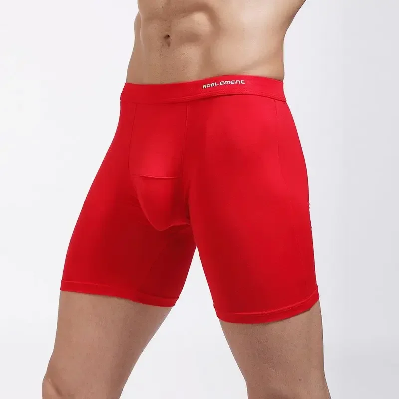 

Men's sports extended leg underwear, Modal briefs, running anti-friction leg quick-drying, long four-corner underpants