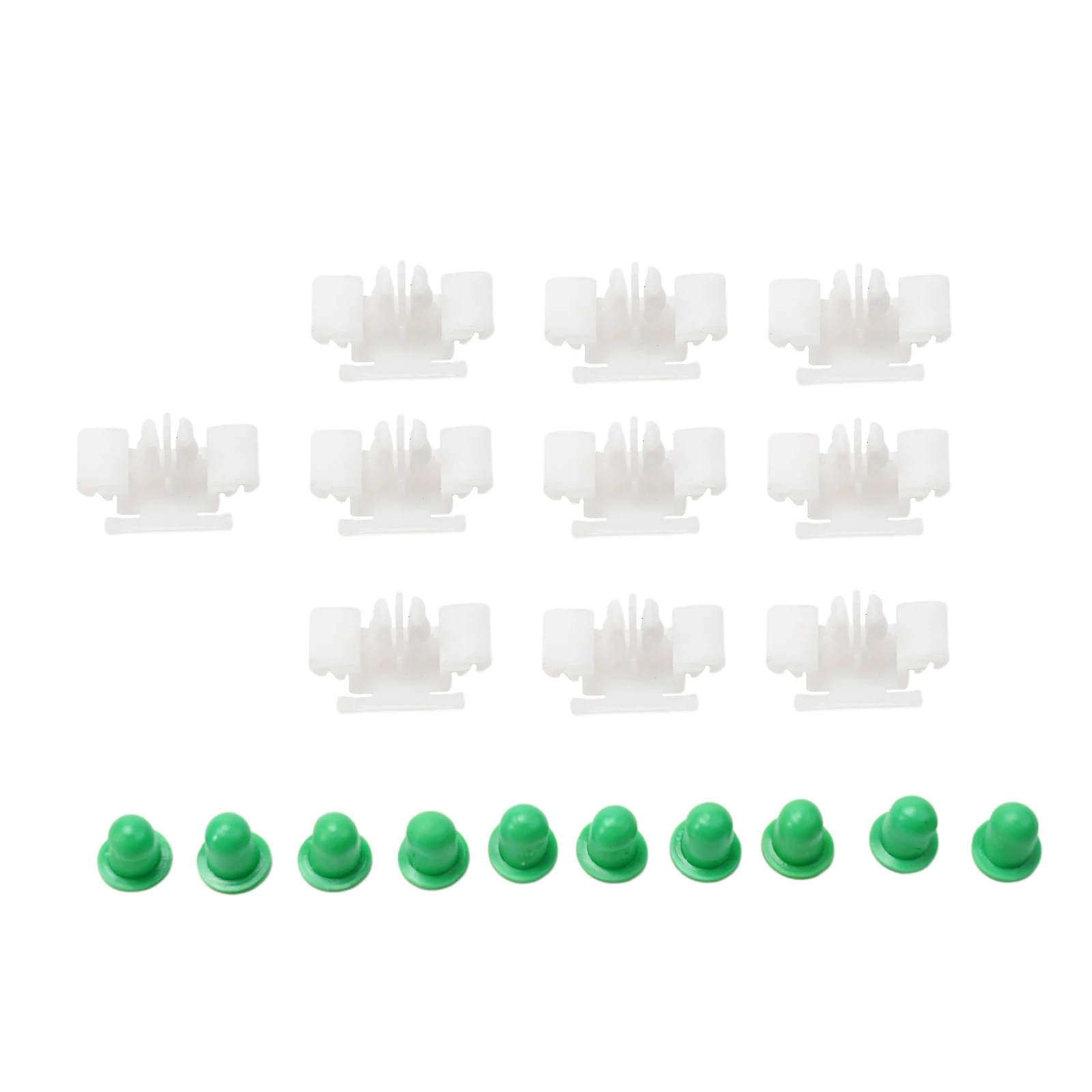 10pcs Car Clips  51132251394 Plastic White For BMW For E36 For M3 For M-series Exterior Side Molded Door Bumper Mounting Clips