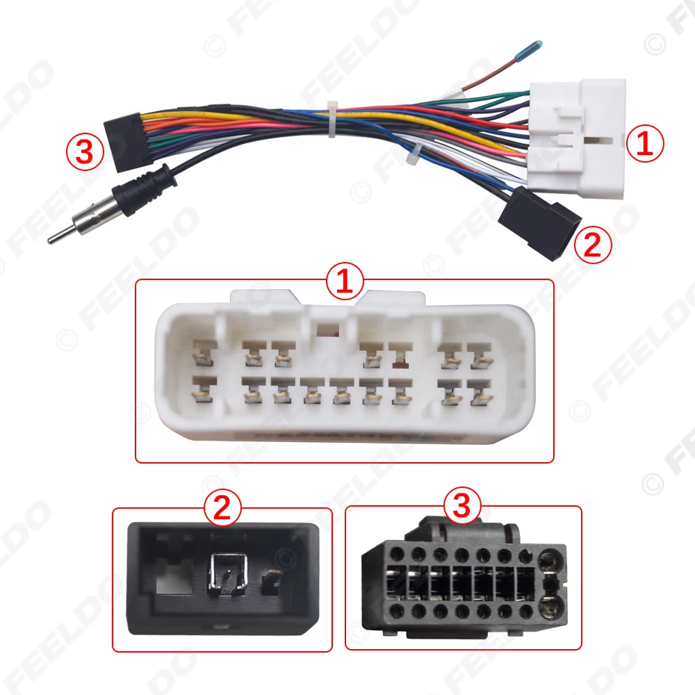 Car 16pin Power Cord Wiring Harness Adapter For Isuzu D-MAX (2020-2025) OEM Radio Wire