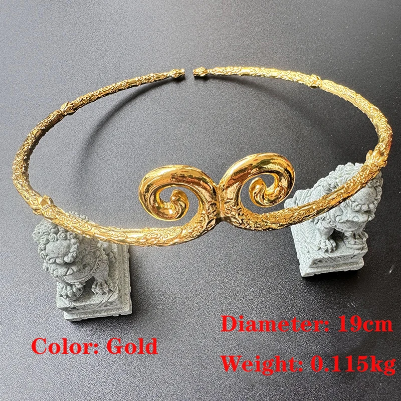 Black Myth: Wukong Gold Hoop Headwear Halloween costume props accessories made of brass material