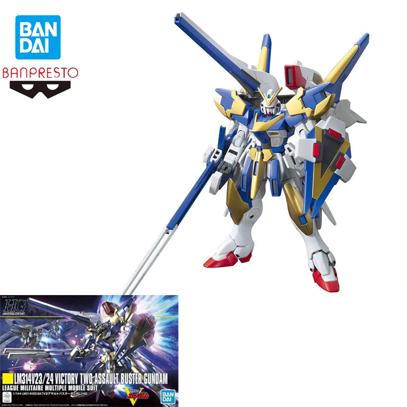 В наличии оригинальные аниме-фигурки Bandai Banpresto Hguc V2 Assault-Buster Gundam Lm314V23/24 Victory 2, мобильный костюм Gundam Boy