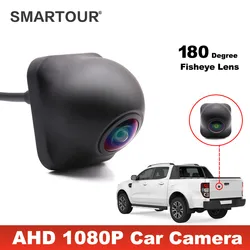 Smartour hd fisheye objektiv 1920x1080p verkehrt herum installieren fahrzeug umkehrende unterstützung parkplatz rückansicht ahd ccd kamera