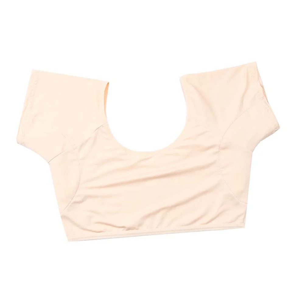 

Underarm Sweat Pads White Tank Top Absorbent Shield Vest Briefs Milk Silk Armpit Man