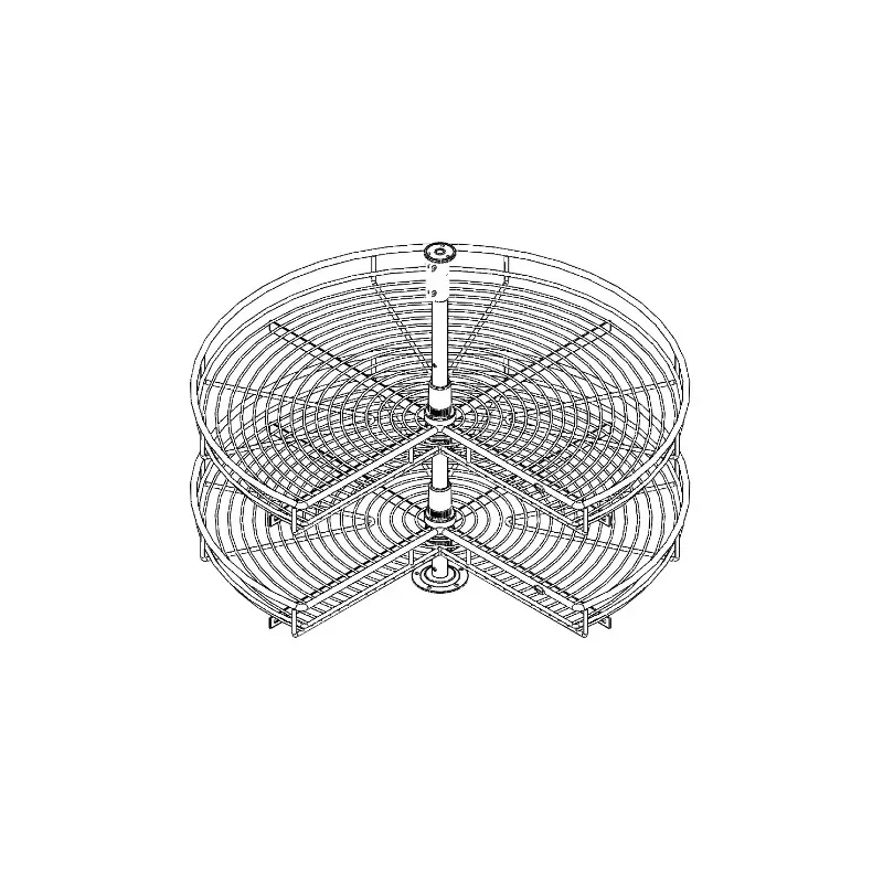 

Kitchen Corner 800mm 900mm Cabinets Lazy Swivel Pull Out Drawer Hardware Chrome Wire Storage Basket