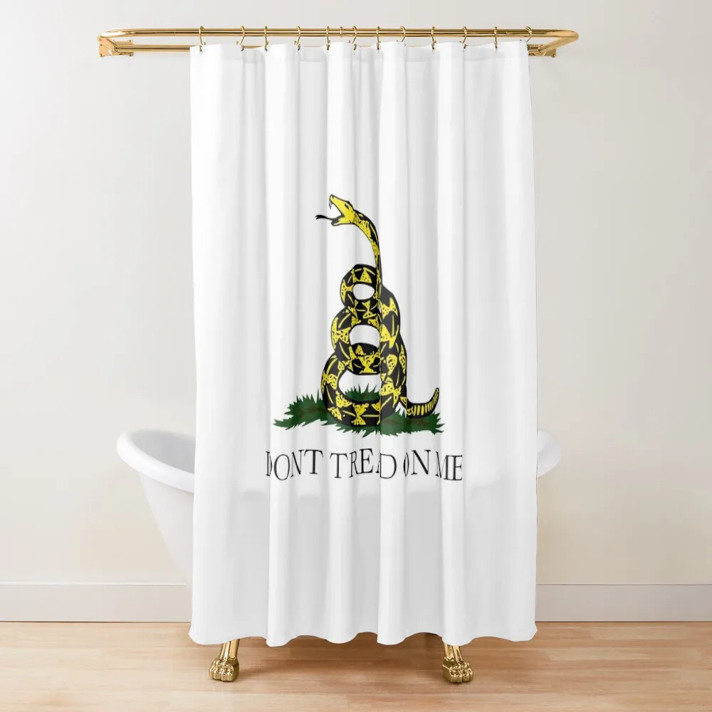 

Gadsden flag Don't tread on me Libertarian 2nd amendment 2A yellow snake HD HIGH QUALITY ONLINE STORE Shower Curtain