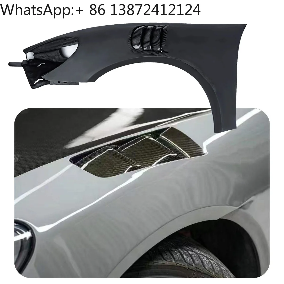 

Half Carbon Fiber Vented Fenders for Porsche Cayman Boxster 718 718 GT4 GTRS 2016-ON