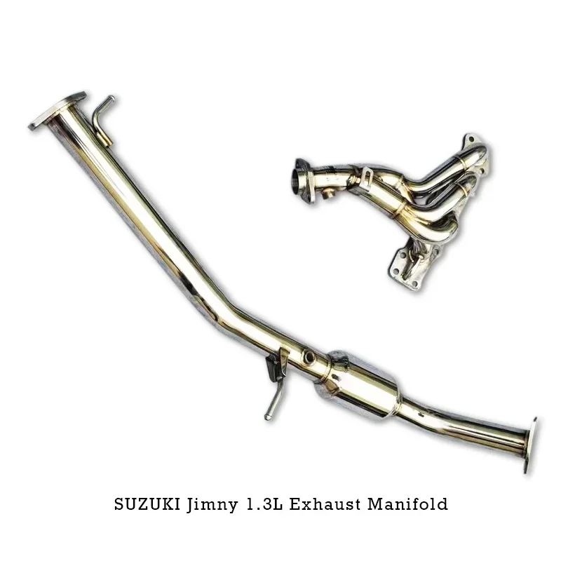 Stainless Steel Exhaust Pipe with Catalytic Converter, Collector Section, High Flow Tube, C Section for Suzuki Jimny 2007-2021,