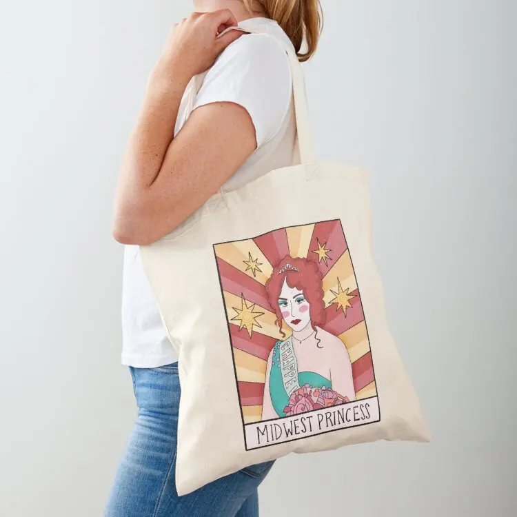

chappel roan tarot card illustration, the rise and fall of a midwest princess Tote Bag shopper bag women canvas Beach bag