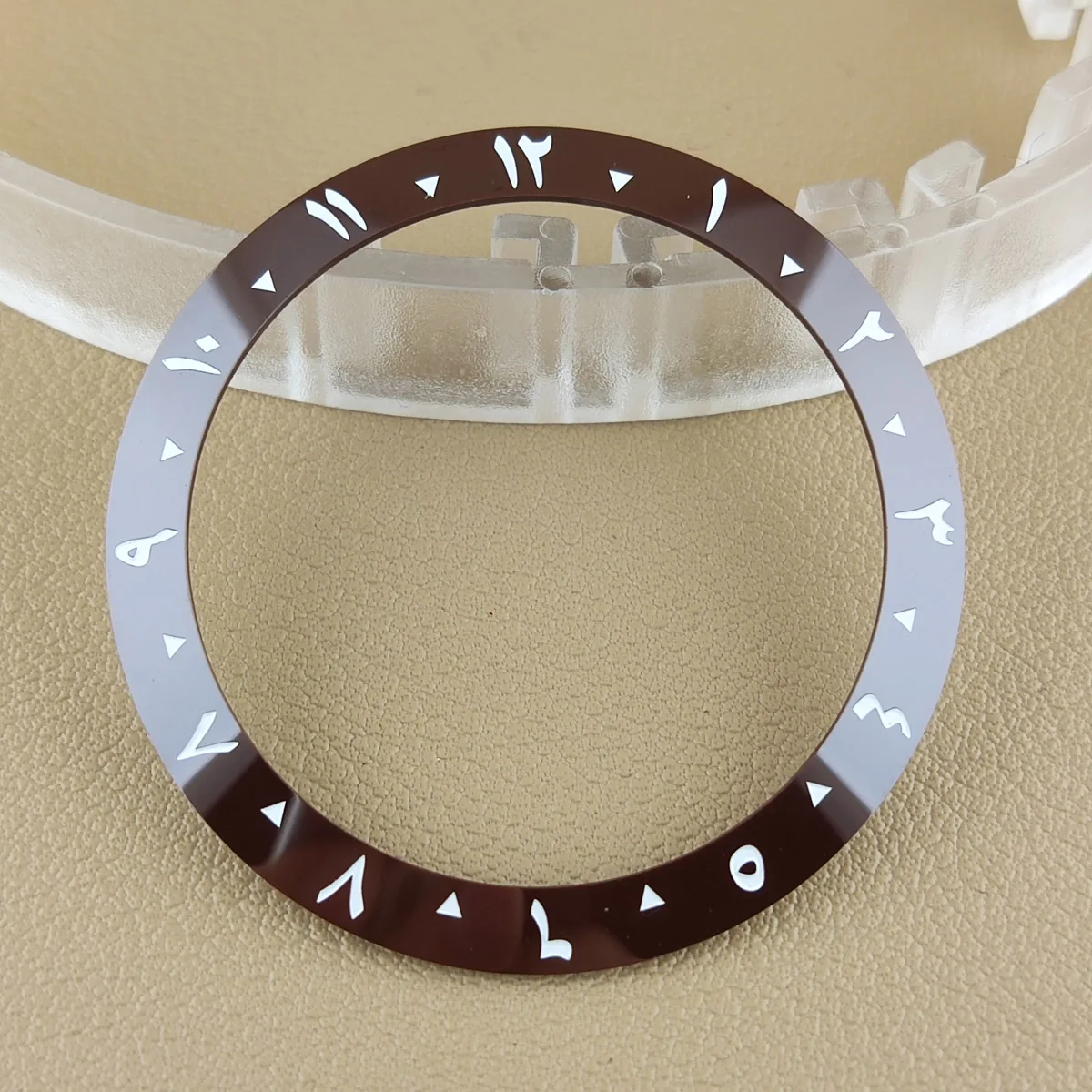 Ceramic Bezel 38mm*30.8mm Bezel Vintage Arabic Numeral Bezel Watch  No luminous Watch Accessories Inner Diameter 30.8mm