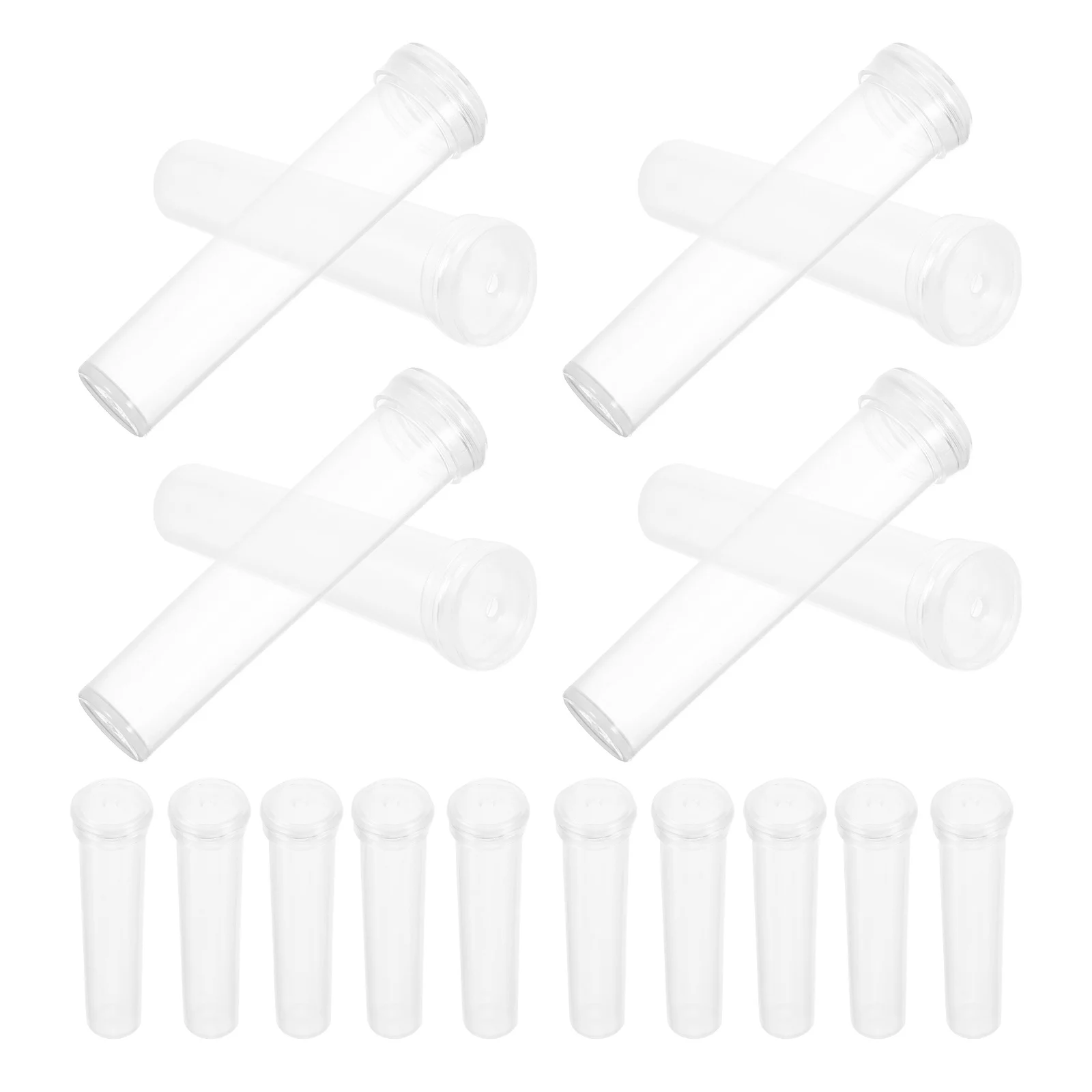 100 قطعة من أنبوب مياه الزهور الطازجة، حاوية تغذية بلاستيكية ممتازة لمستلزمات الزهور الطويلة، غلاف صلب متين