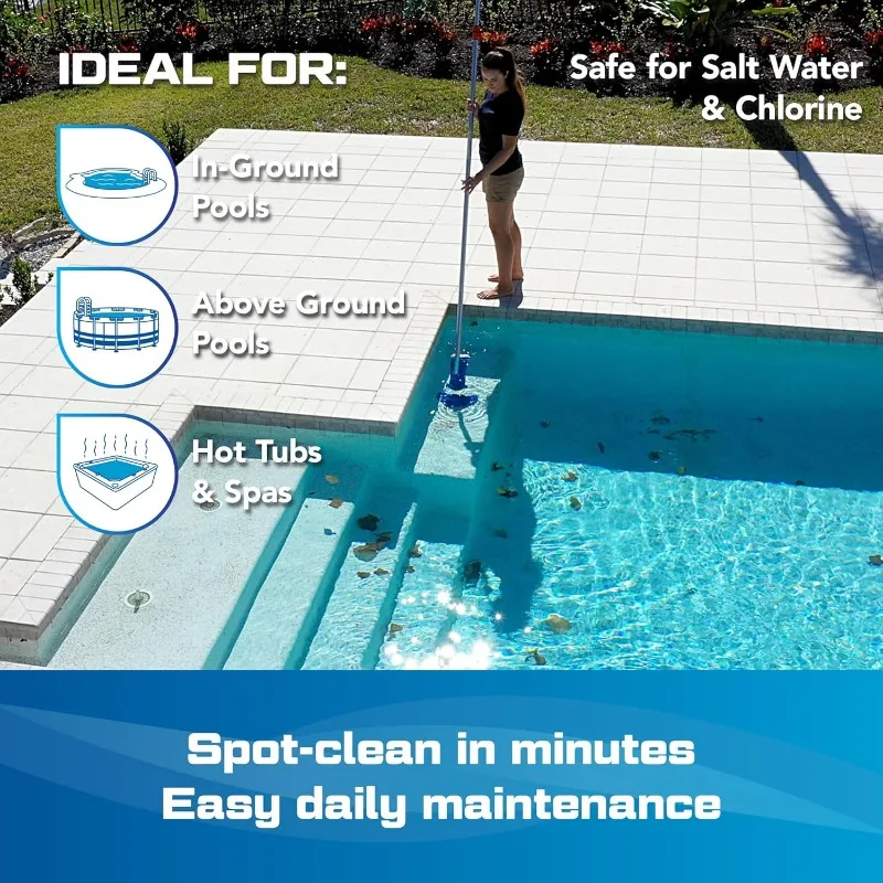 Catfish Ultra (Gen2) Cordless Pool Vacuum, Increased Power & Capacity,Rechargeable,Manual,Battery-Powered, Swimming Pool Cleaner