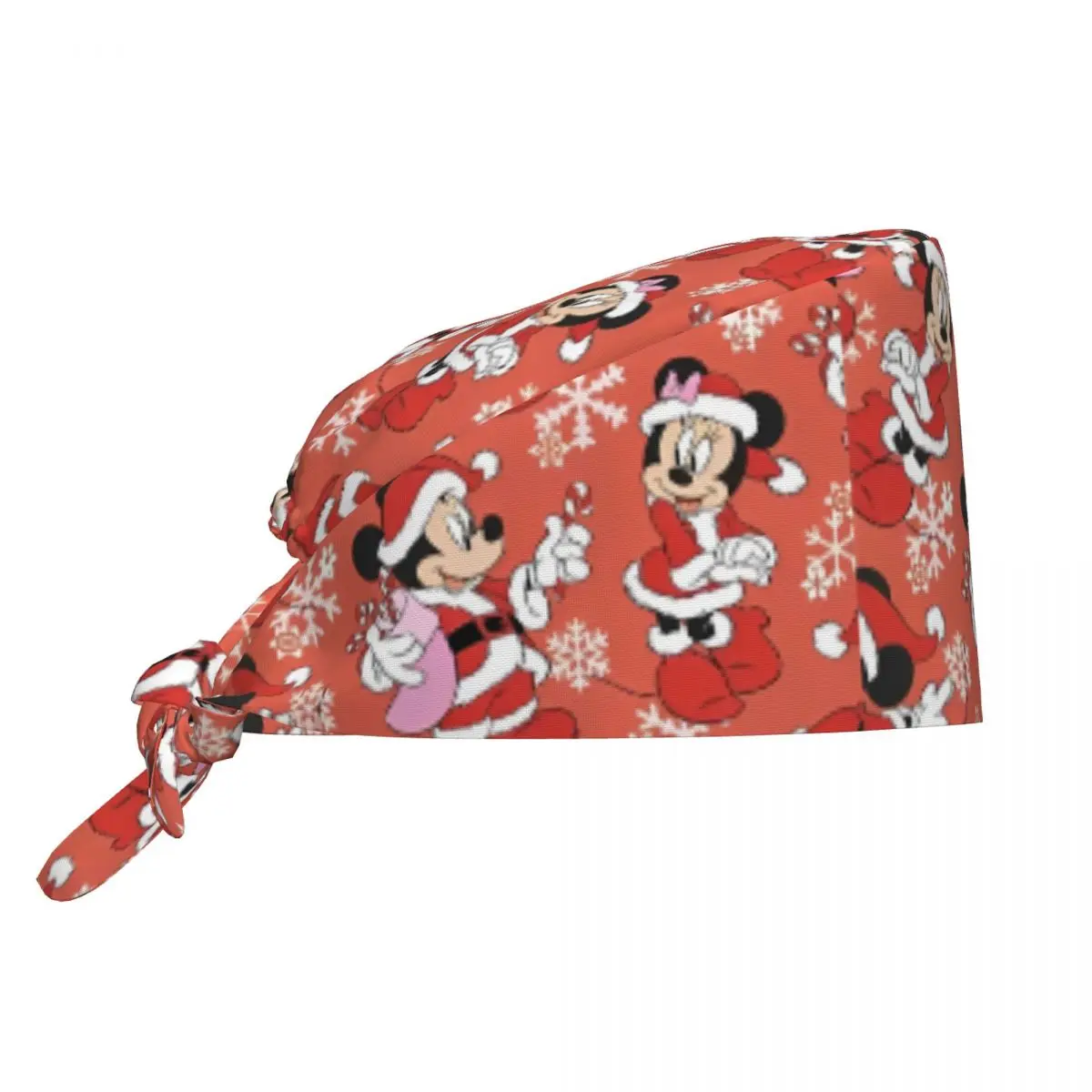 Kawaii Topolino Natale Scrub Caps Moda Tooth Check Berretto chirurgico Uomo Donna Servizio sanitario Cappelli da lavoro infermieristici Berretto