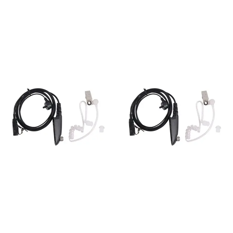 ABZZ-2X Air Acoustic Tube Earpiece Mic Headset PTT For Motorola GP380 Portable Radio Walkie Talkie GP 340 GP328 GP1280