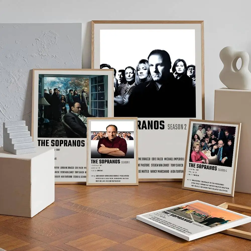 أسود أبيض كلاسيكي التلفزيون اللعب السوبرانو المشارك ذاتية اللصق الفن ورقة مقاومة للماء ملصق المنزل بار غرفة جدار ديكور