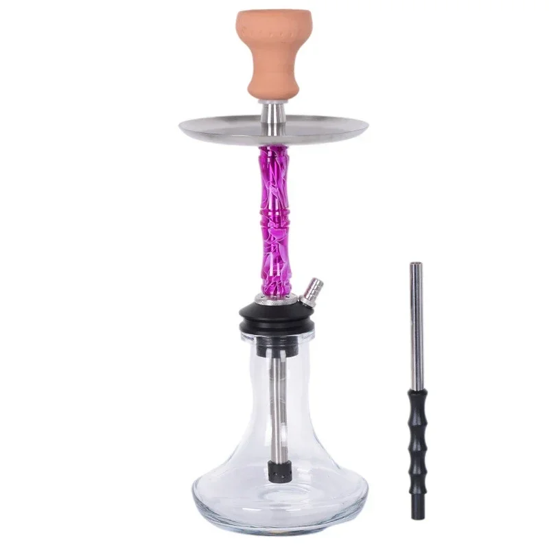 High end shisha set resin mixed hookah V2A stainless steel Sheesha hookahs with color box accessories