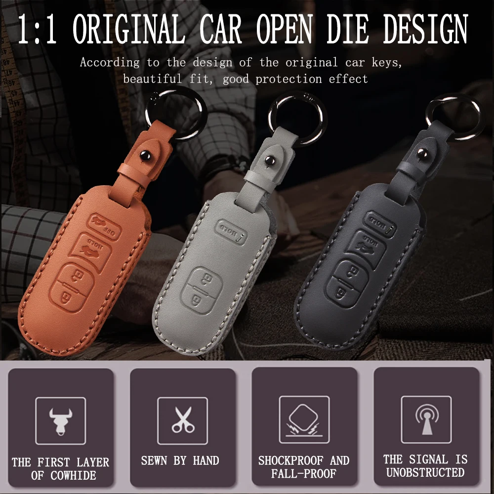 حافظة مفاتيح السيارة لمازدا 2 3 5 6 BL BM GJ Atenza Axela Demio CX-3 CX3 CX-5 CX5 CX7 CX-9 CX8 4 أزرار