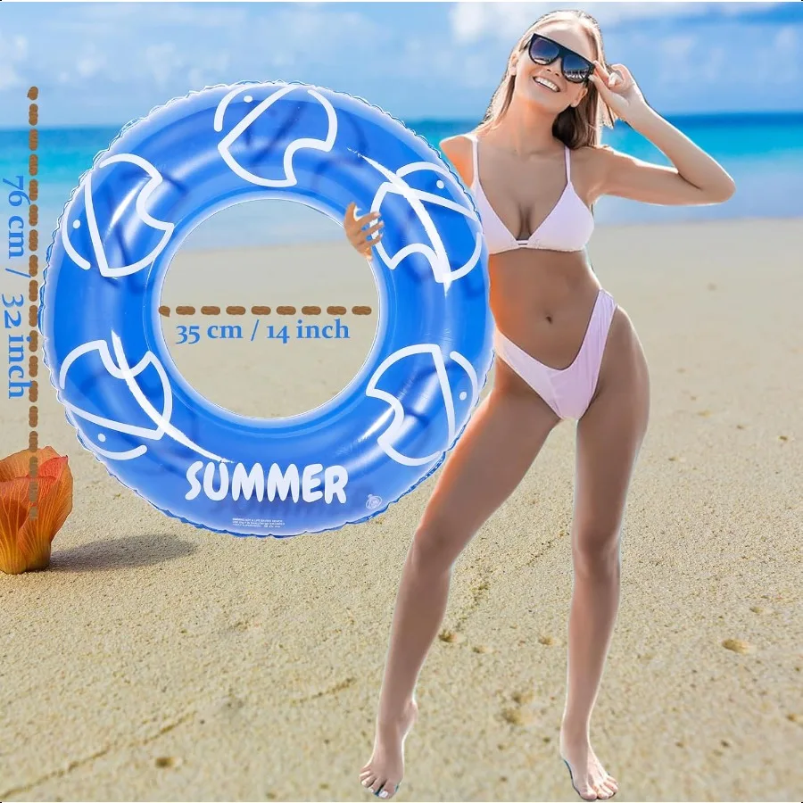 32 Pool Float for Adult3 PCS Iatable Pool Float TubeSummer Swimming Raft for Adults  Pool FloatsHawaiian Swimming Rings Iatable
