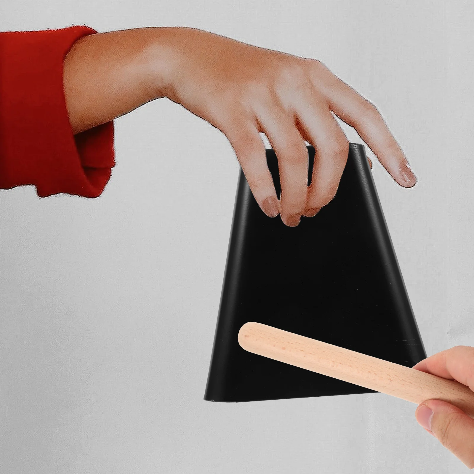 

1 set Metal Cowbell Instrument For Sports Events Football Game Cheering Noise Maker Children Musical Plaything Percussion Hand