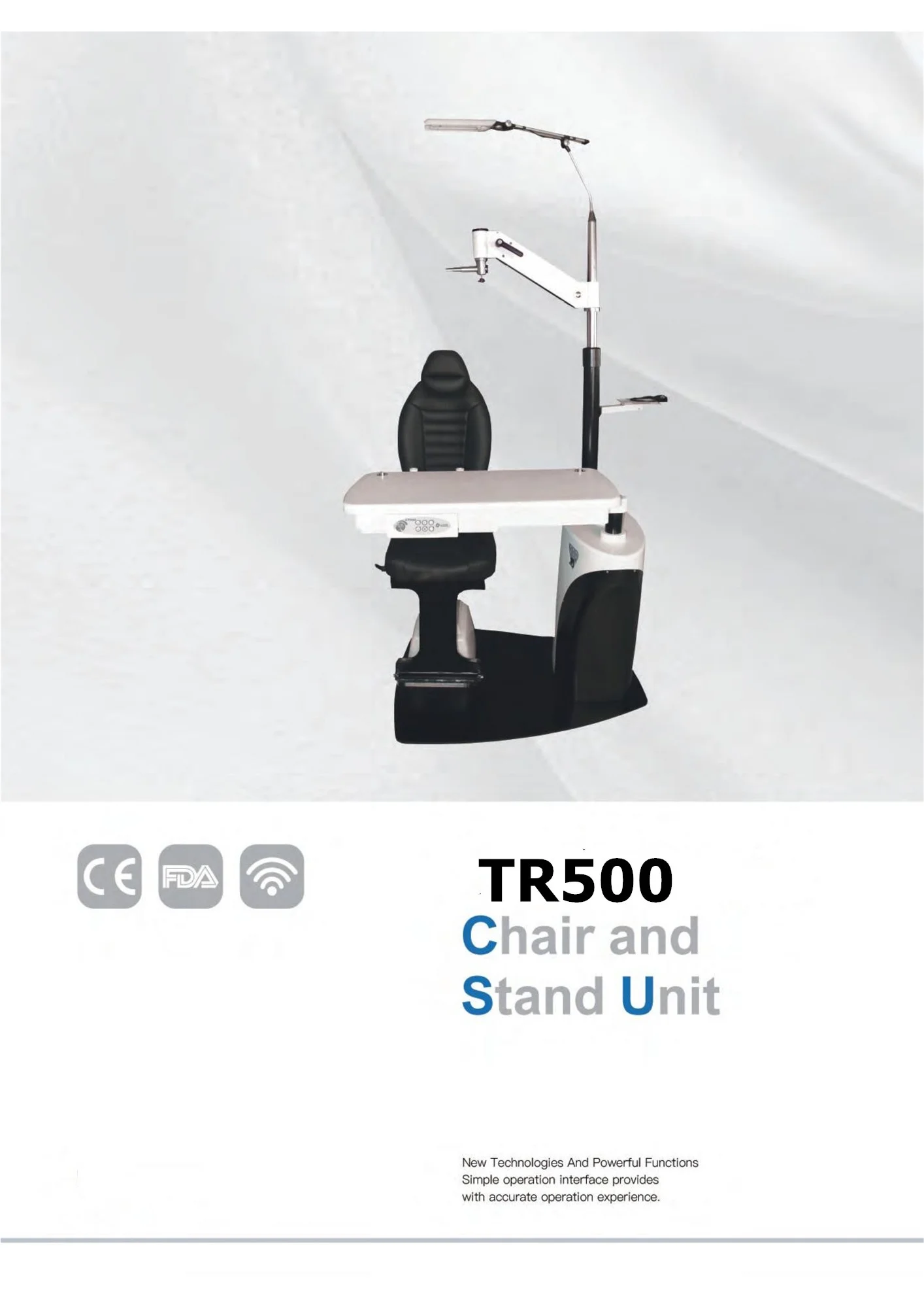 Optometry Equipment Refraction Chair Unit TR500 Ophthalmic Examination Chair with Table Optics Instruments