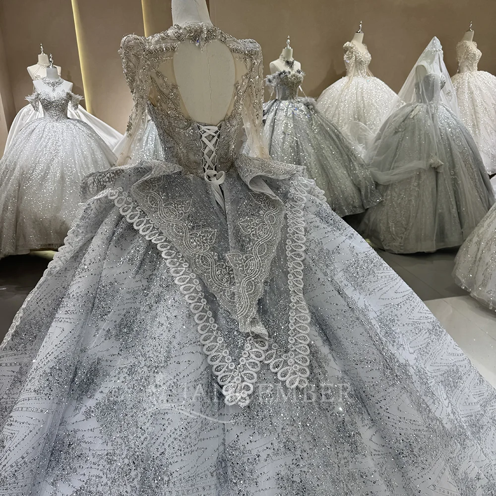 Abiti da sposa semplici con abito da ballo 2025 Abito da sposa lungo con scollo a V Abiti da ballo da sera per donna Abiti personalizzati с iyoдебное п