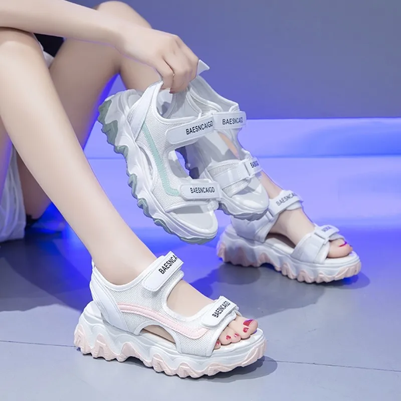 Chunky Sandals for Women Fashion Platform Sandal Ladies Designers Casual Wedges Sandals Female Brand Sports Sandals 2024