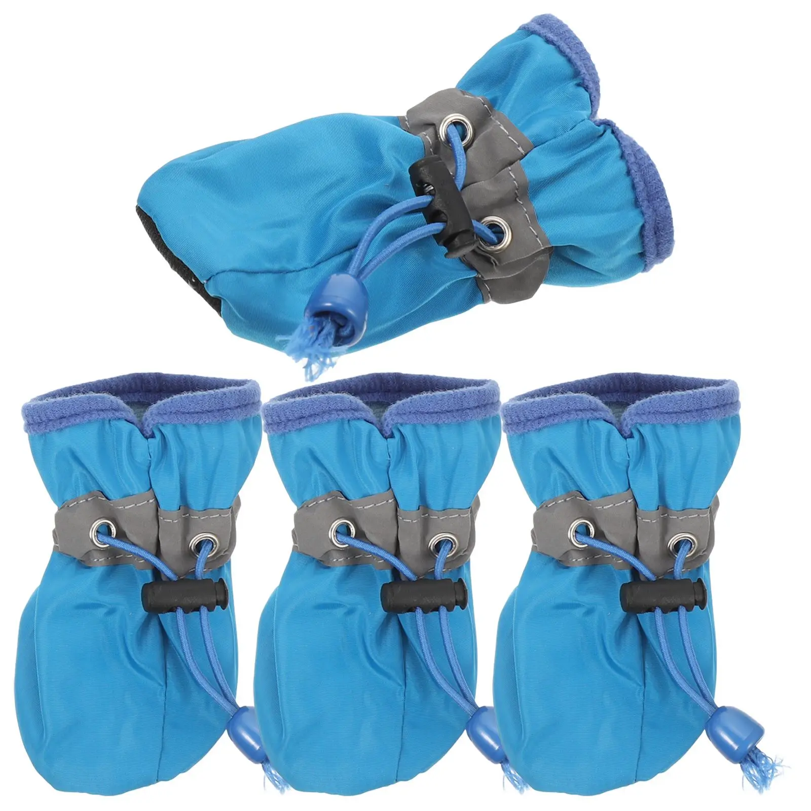 

4 pcs Dog Waterproof Boots Shoes for Small Dogs Booties Paw Covers Pet Dog Sport Anti Slip Outdoor Casual