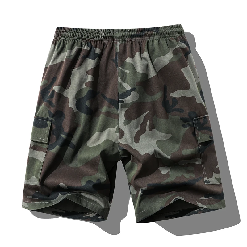 新しい Summe ファッション多用途迷彩マルチポケットショーツメンズレジャールーズフィットネスランニングスピード乾燥通気性ビーチショーツ