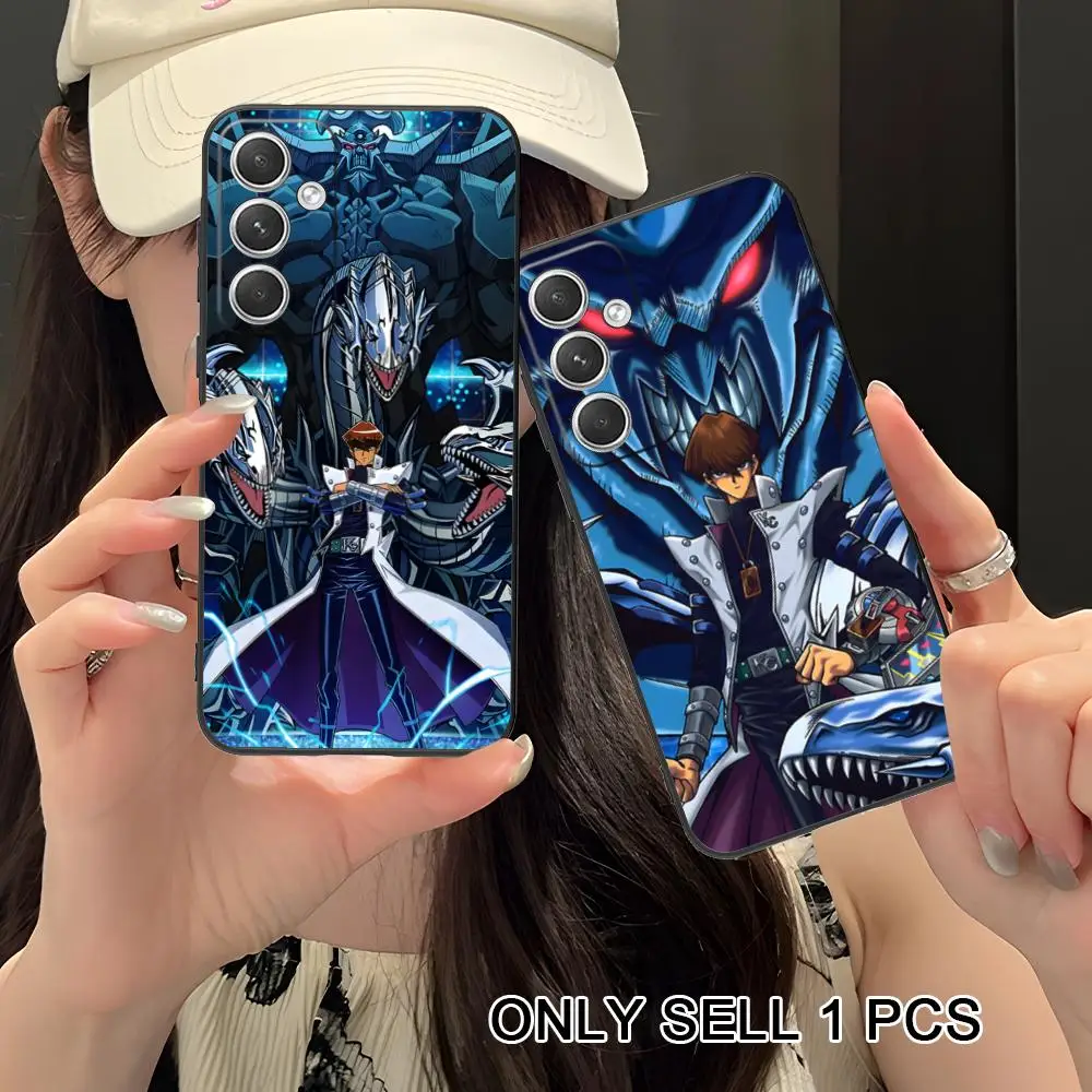 Yugioh Seto Kaiba Phone Case for Samsung Galaxy S26 S25 S24 S23 S22 S21 S20 Note20 Plus FE Ultra Soft TPU Shockproof Cover