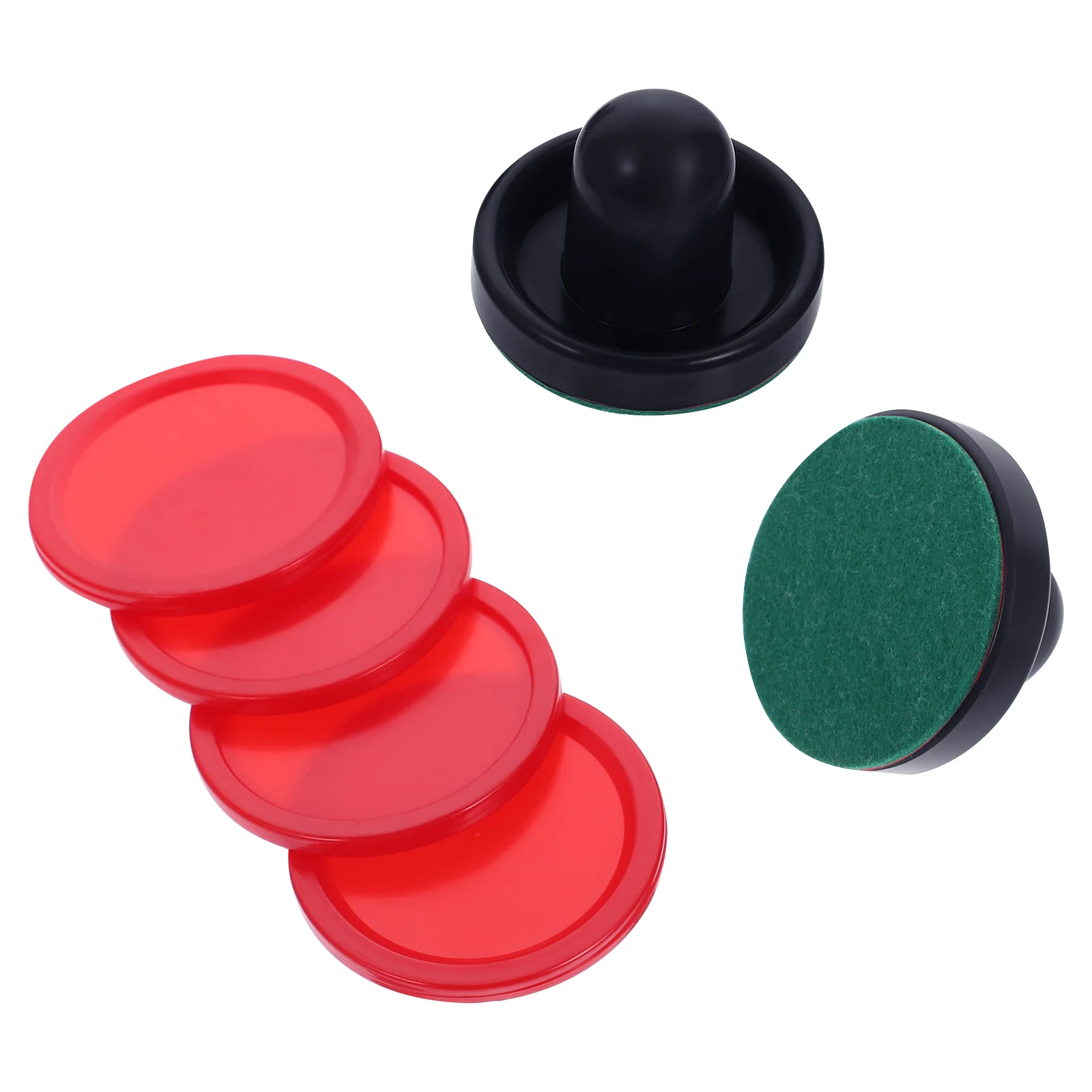 

Air Hockey Mallet Felt Pads Puck Kit Pucks Desktop Funny Paddle Child Table Handles