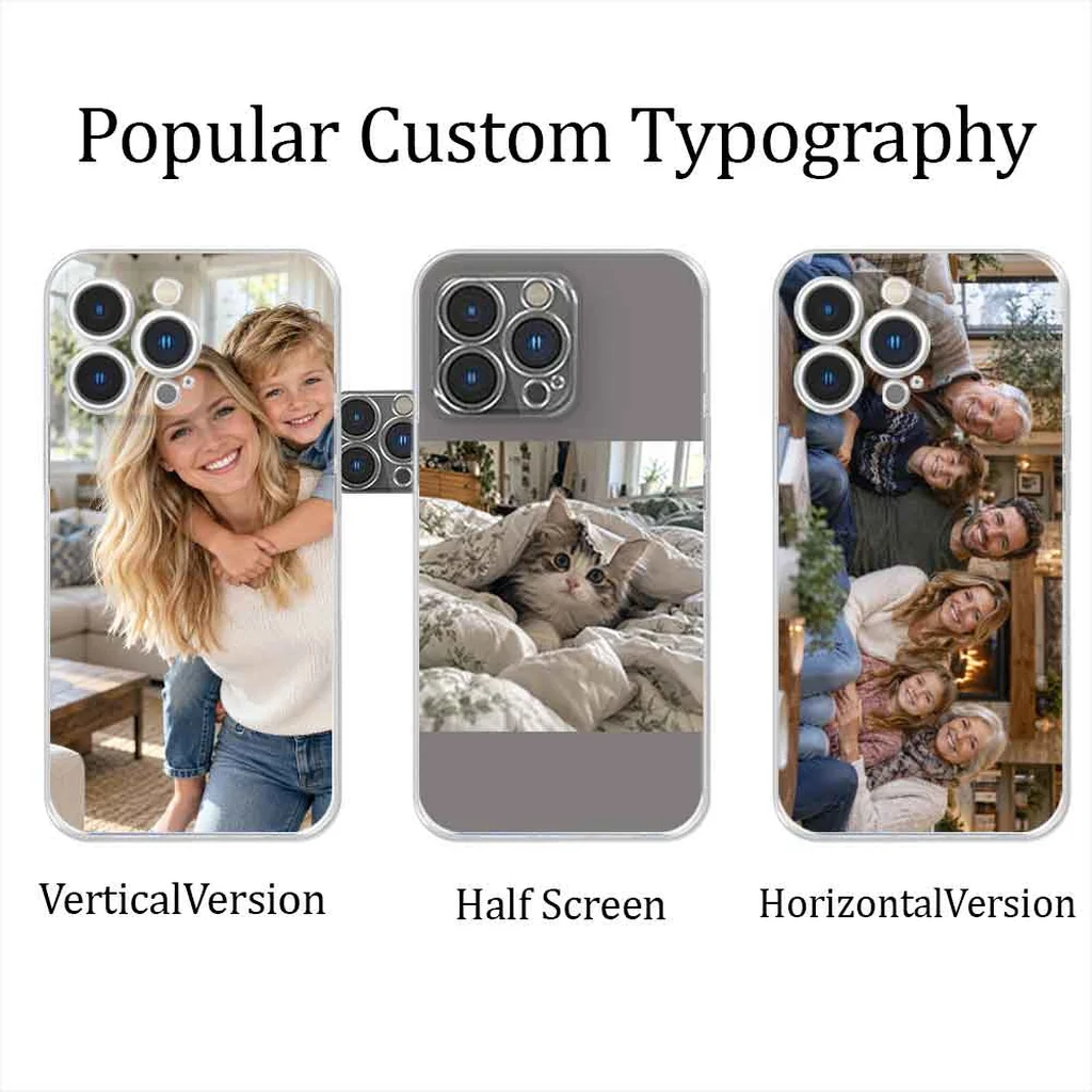 Nueva funda personalizada con foto para iPhone 18, 17 Air, 16 E, 15, 14, 13, 12, 11, XS/R, X, 8, 7, Pro Max, Plus, Mini, SE. Funda de TPU flexible y resistente a los golpes.