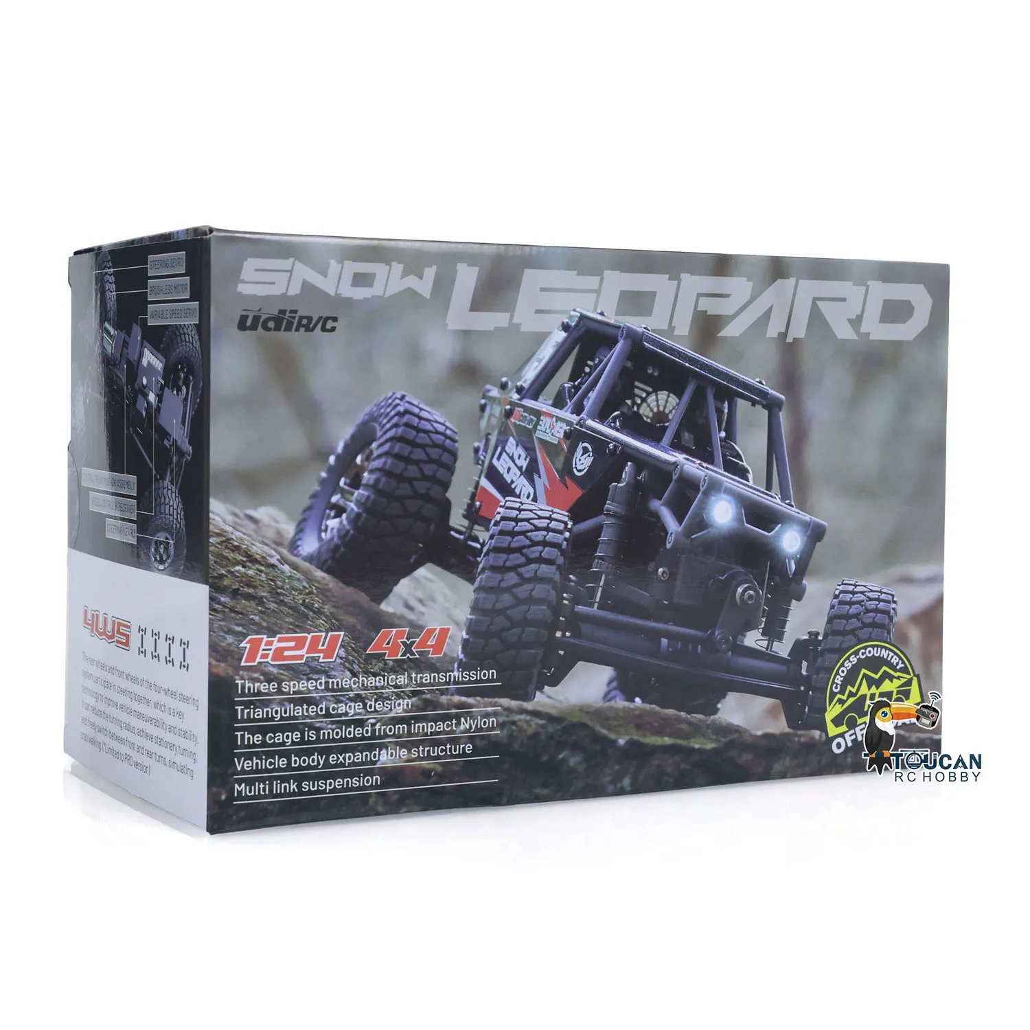 1/24 UdiRC UCX2405PRO 4x4 RC modèle sur chenilles sans brosse ESC véhicule télécommandé 4WD RTR avec batterie pour amateur
