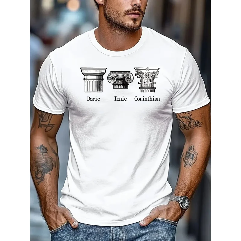Men's T-shirt, New Men's Summer Short-sleeve