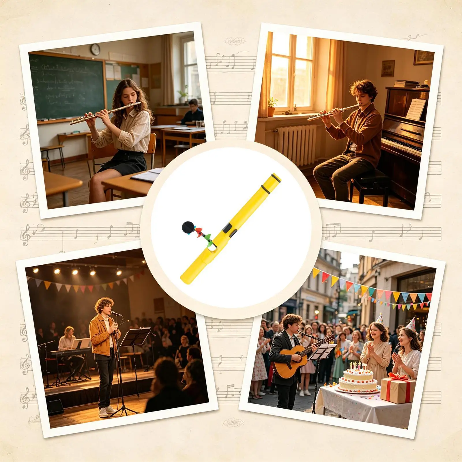Flute Wind Visualiser Wind Instrument Blowing Practice Tool Flute Airflow Trainer For Home School Classroom Studio Travel
