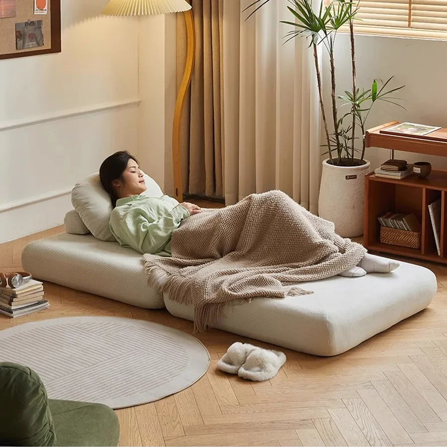 Household Goods Fabric Single Sofa, Sweet Potato Sofa Bed, Small-sized Living Room Folding Dual-use Tatami, Tofu Block Lazy Sofa