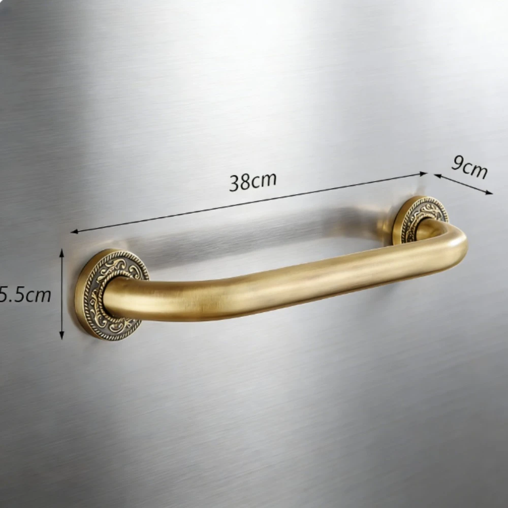 

Нескользящая ручка для ванны, безопасный поручень для ванной комнаты из твердой латуни.