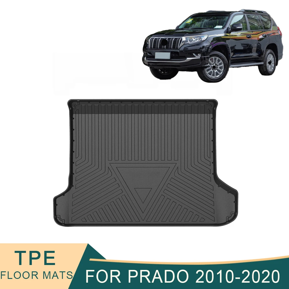 For Toyota Land Cruiser Prado J150 2010-2023 Car CargoLiner box MatTPEAnti-slip Trunk Mat Trunk Tray Carpet Interior Accessories