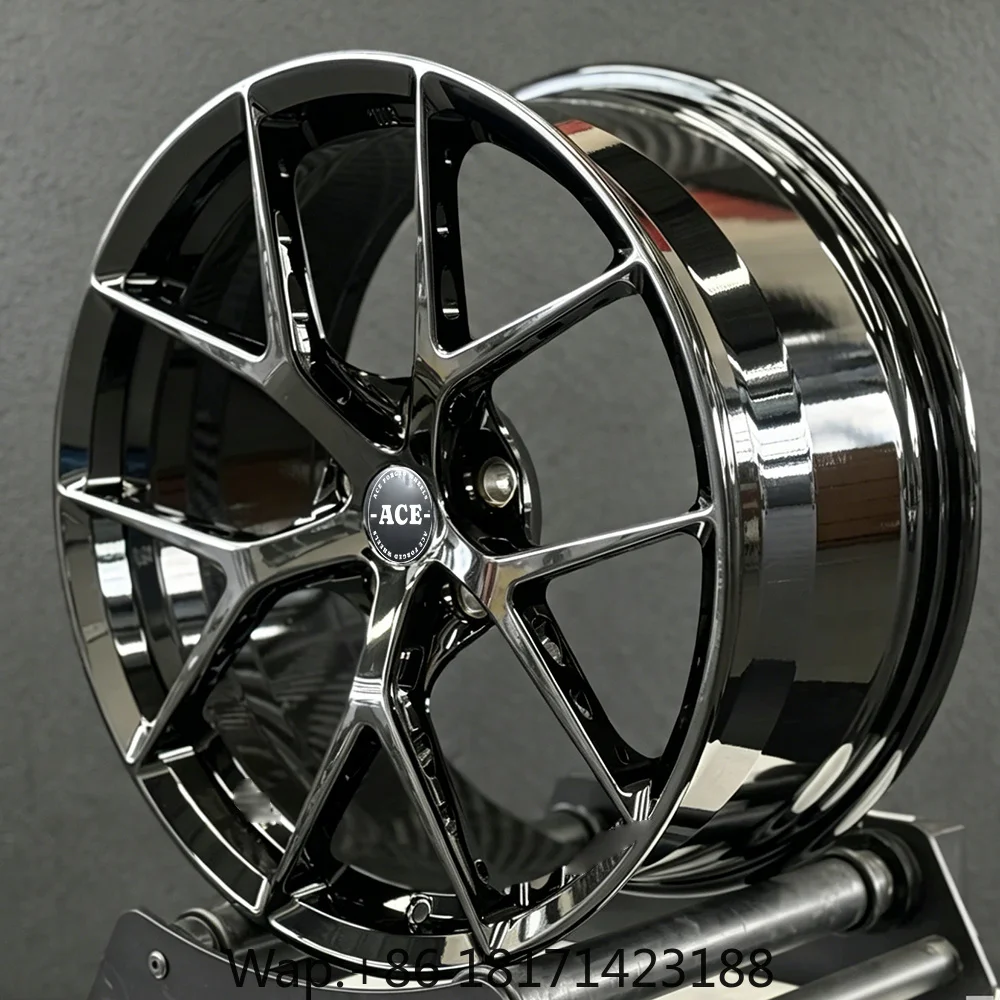 【Hot】Custom Forged Black Chrome Car Wheel 5x112 5x114.3 5x120 18 19 20 21 22 Inch Rims for BMW for Nissan for Audi