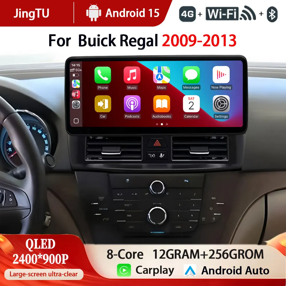 

Автомобильное радио Android 15, для Buick Regal 2009-2013, навигация, GPS, мультимедийный видеоплеер, стерео Carplay, авто Wi-Fi