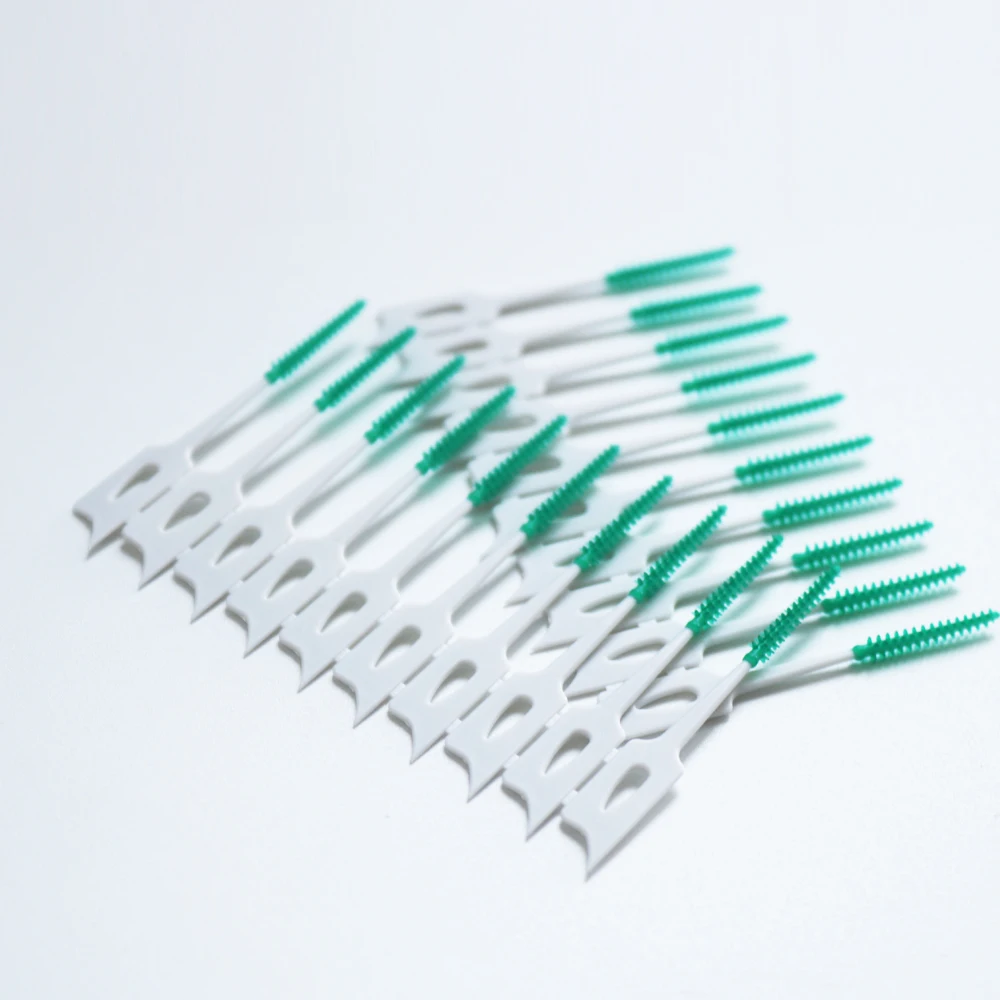 1Box 40Pcs/200Pcs Orthodontic Interdental Brush Elastic Massage Soft Toothpick Oral Care Cleaning Tools